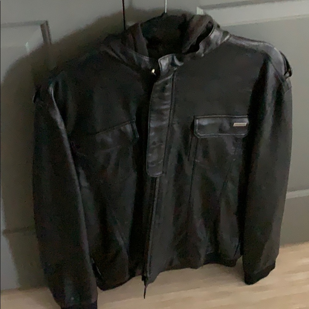 Sexy leather jacket